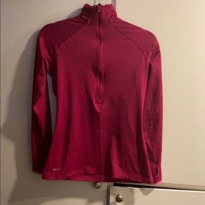 Pink Nike pullover dri fit
